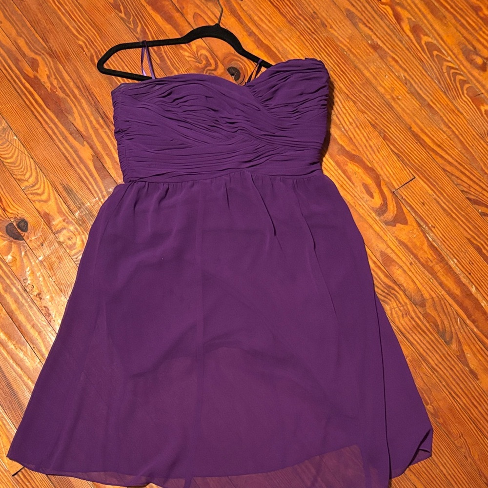 Ralph Lauren Purple Strapless Dress- 14